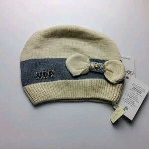 VDP Club Embellished Rhinestone Wool Rabbit Hair Knit Beanie Hat